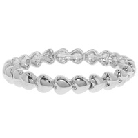 PUFF HEART STRETCH BRACELET